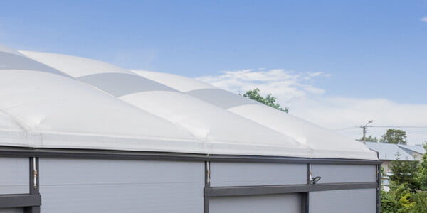 dach pneumatyczny hali izolowanej
